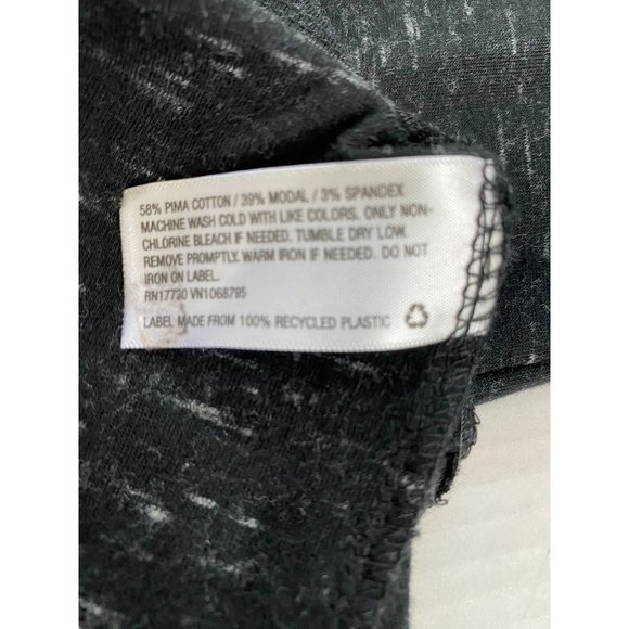 a new day Womens Black Speckled Round Neck Knit Tunic Size 2X Academia Goth Boho - Picture 4 of 8